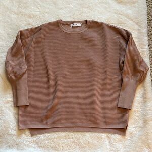 Cozy Brown Crewneck Sweater